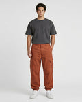 Men's Premium Cargo Trousers - Multi Pocket Casual Wear (orange/rust)